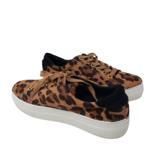 J/SLIDES NYC Asher Leopard Pony Sneakers NEW - Picture 3 of 10